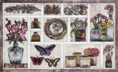 Herbstkollektion Vicky Oldfield Stillleben-Kunst mit Blumenmuster, Kunst für Ihre Küche