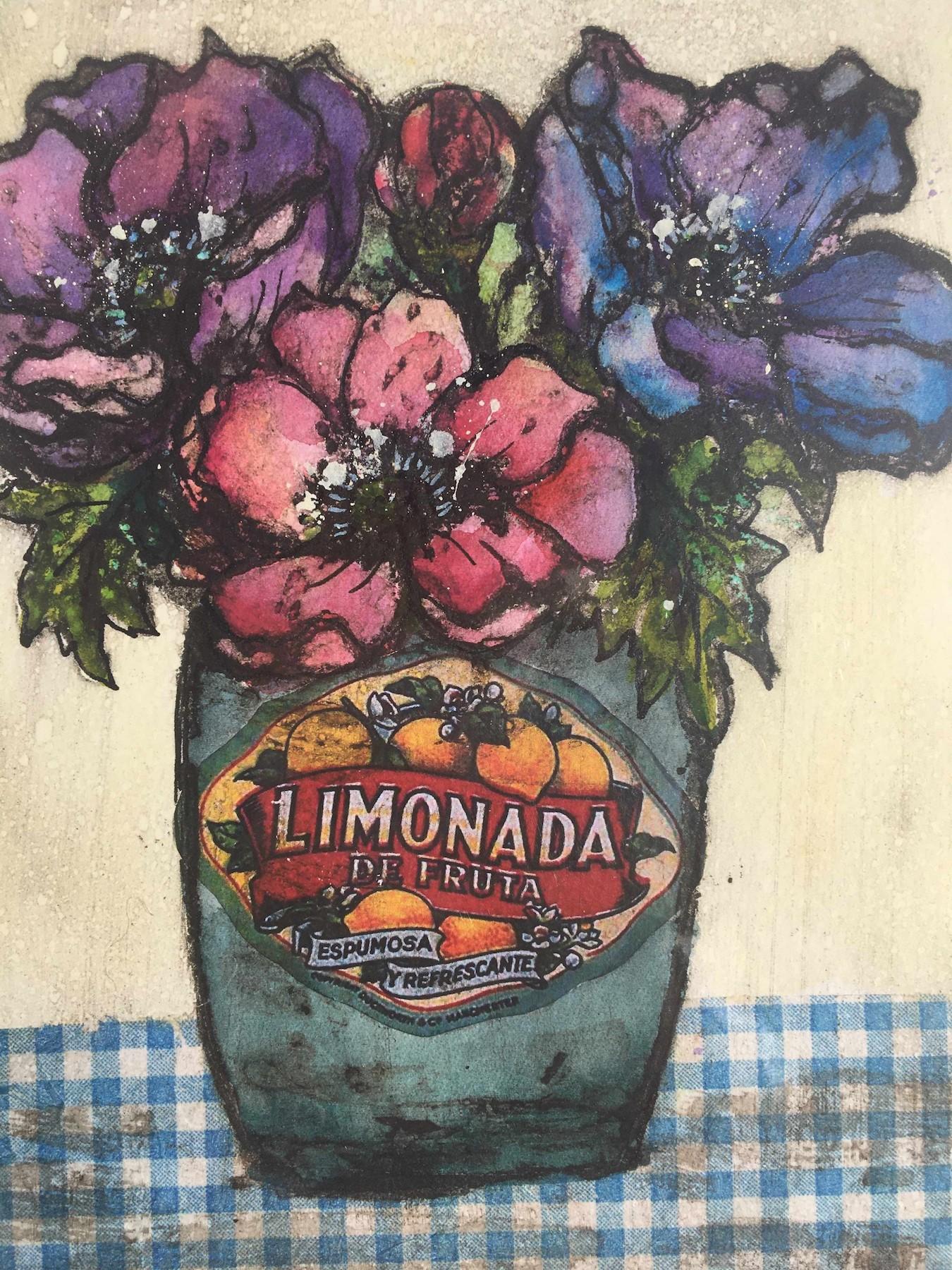 Flores frescas, Vicky Oldfield, Arte contemporáneo de bodegones, Arte paisajista en venta 1