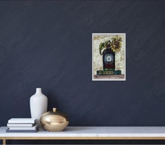 A Little Ledge, Vicky Oldfield, Still Life Print, Collagraph Print, Flower Art