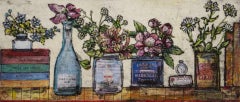 A Rush Of Memories, Vicky Oldfield, estampe en édition limitée, natures mortes florales