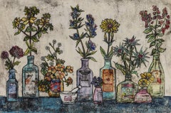 Botanical Healers, still life, flowers, floral 