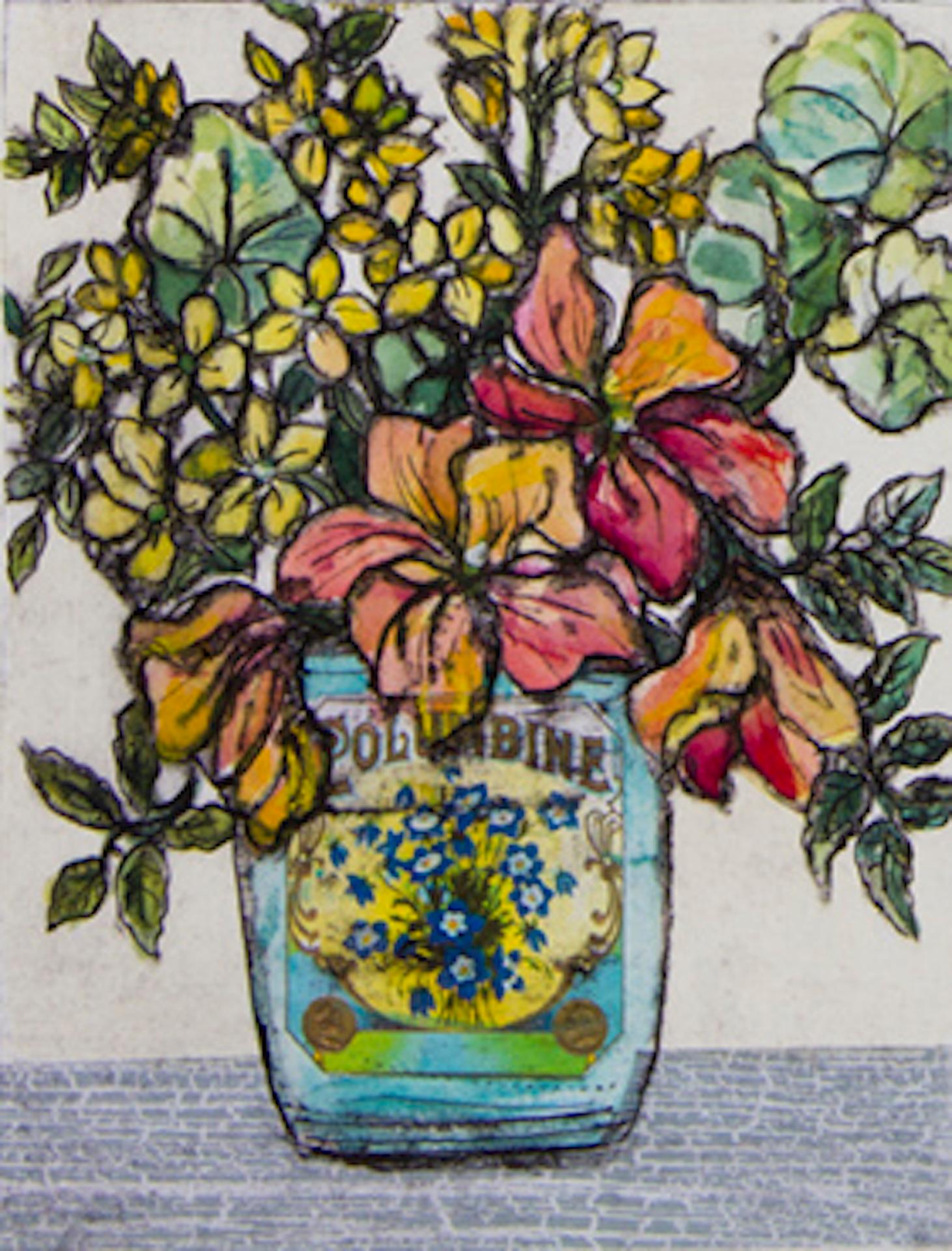 Vicky Oldfield Still-Life Print - Endless Summer, Still Life Art, Contemporary Floral Art, Affordable Art