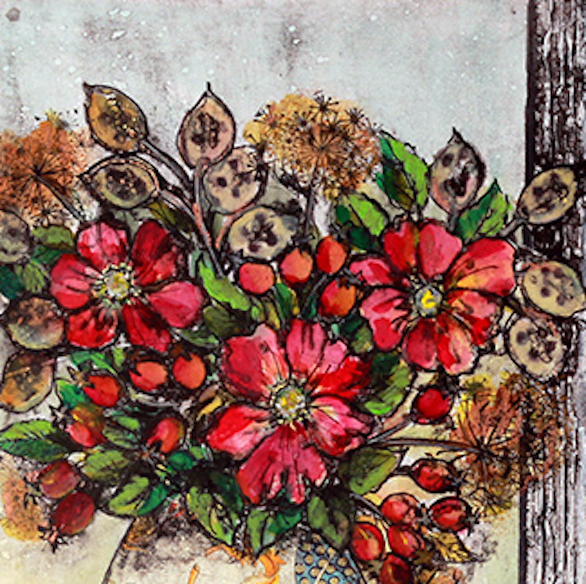 contemporary floral art prints