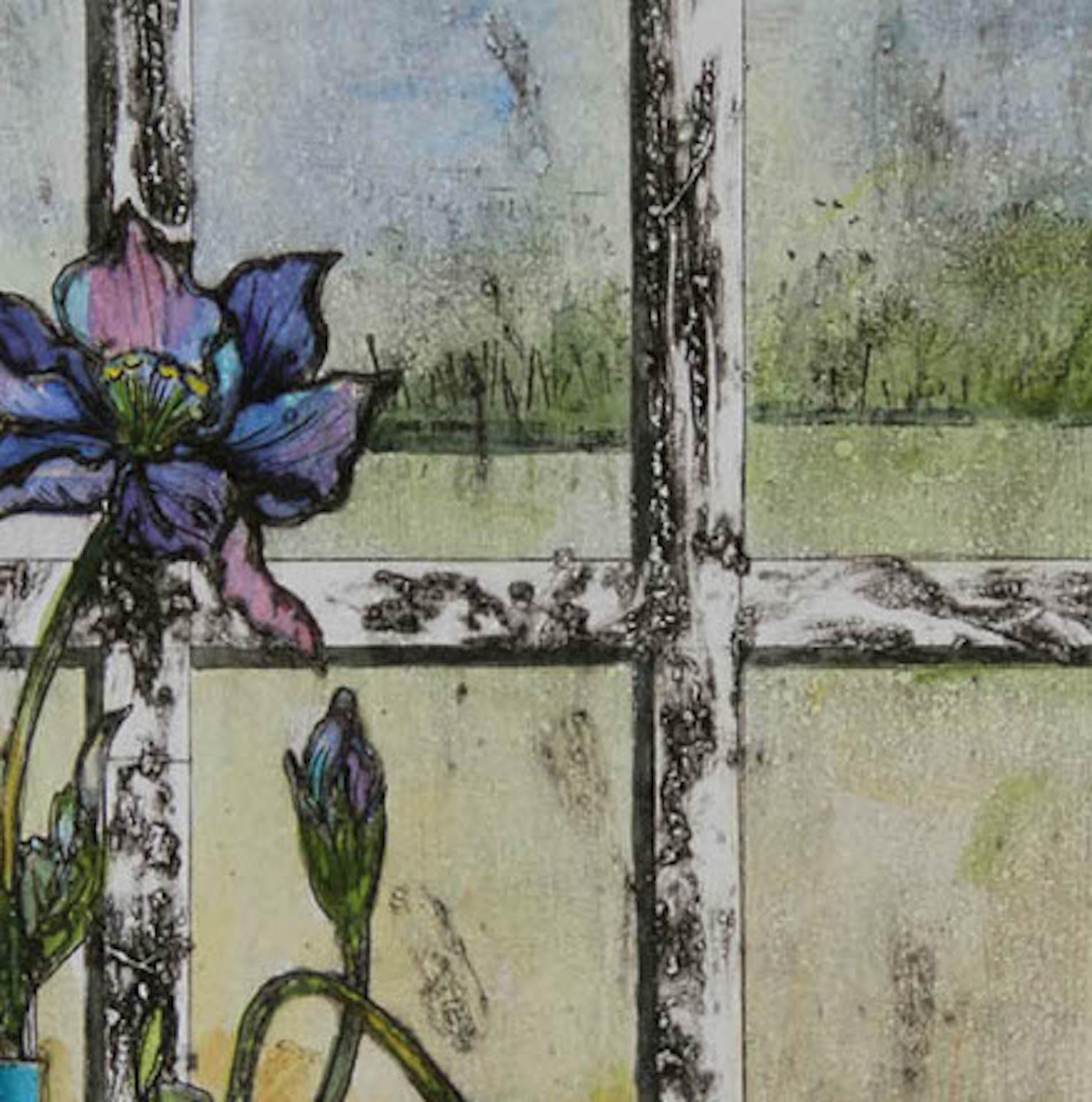 On my Windowsill BY VICKY OLDFIELD, Flower Art, Bright Art, Still Life Print 2