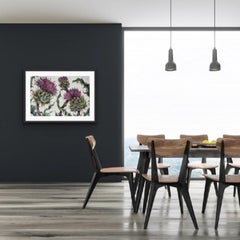 Vicky Oldfield, Spear Thistle, Limited edition floral print