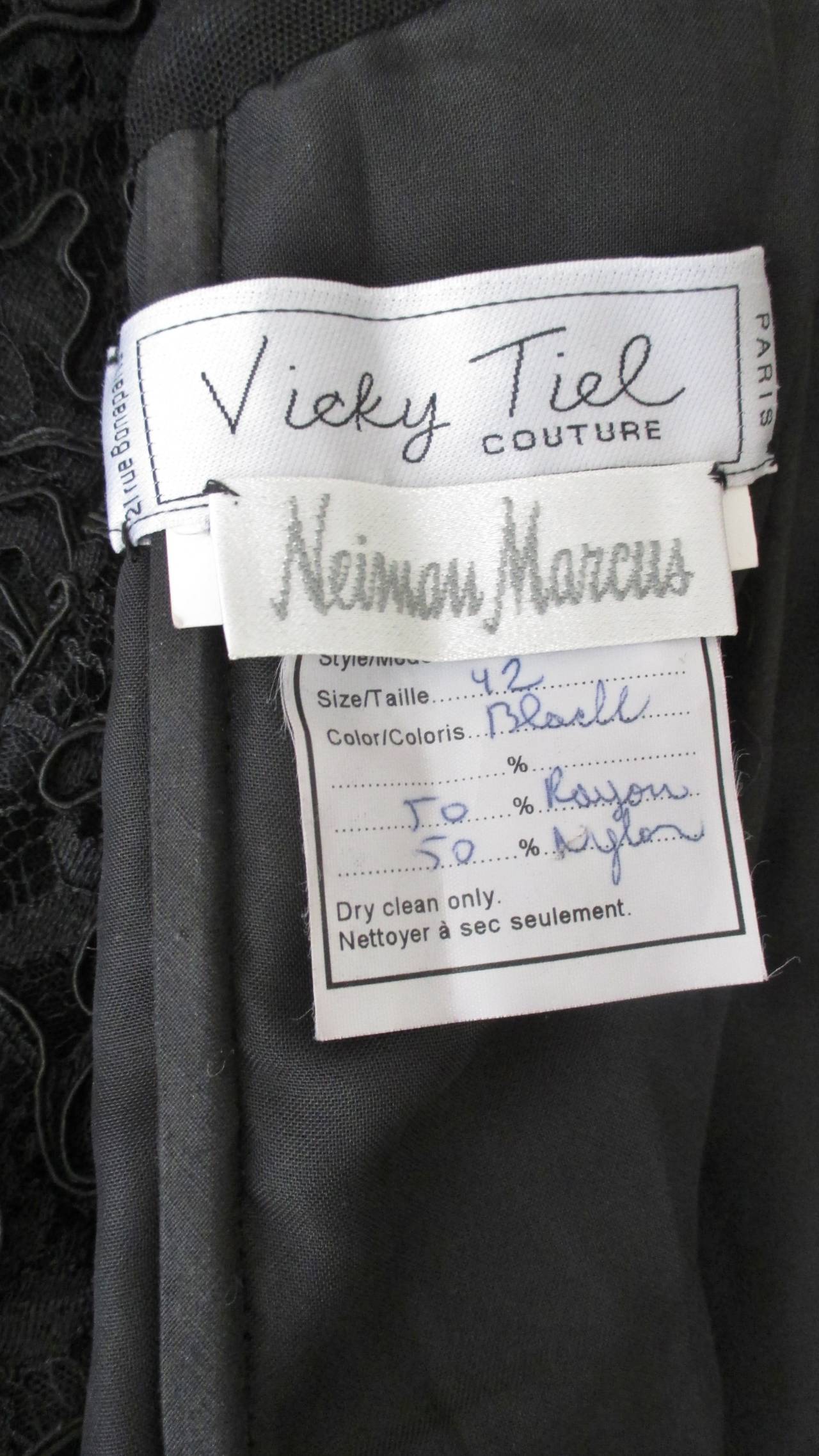 Vicky Tiel Couture Bustier Dress Gown 1980s For Sale 4
