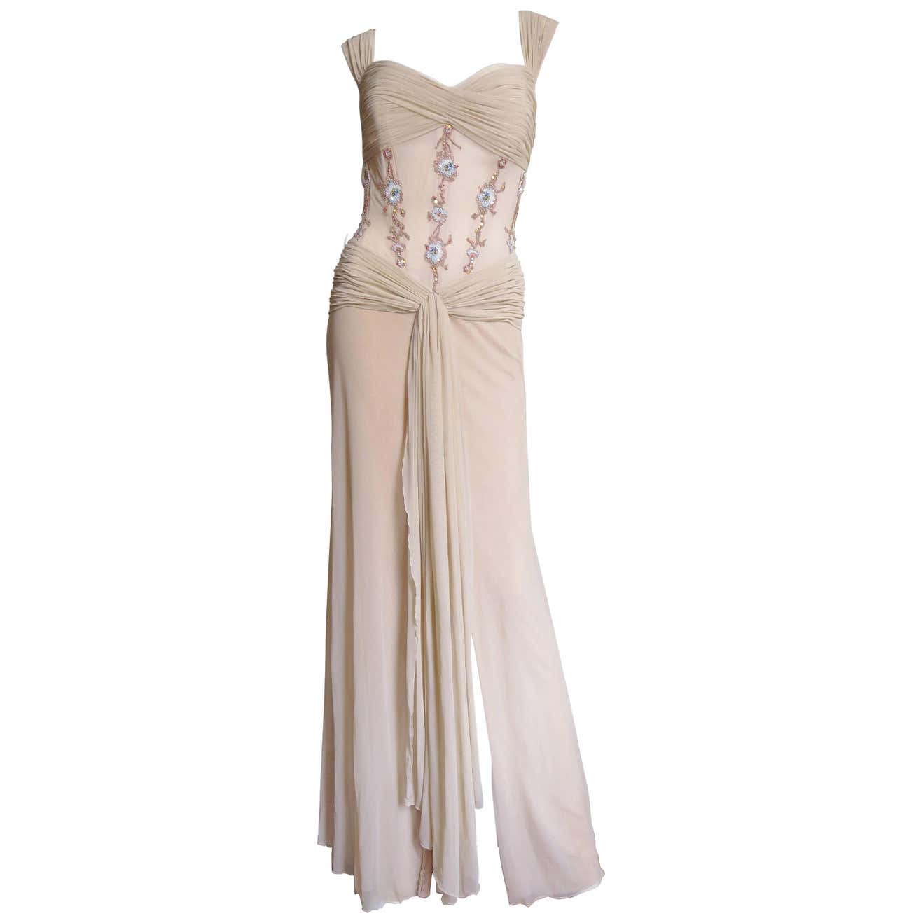 Vicky Tiel Couture Corset Gown and Wrap 1990s at 1stDibs | couture ...