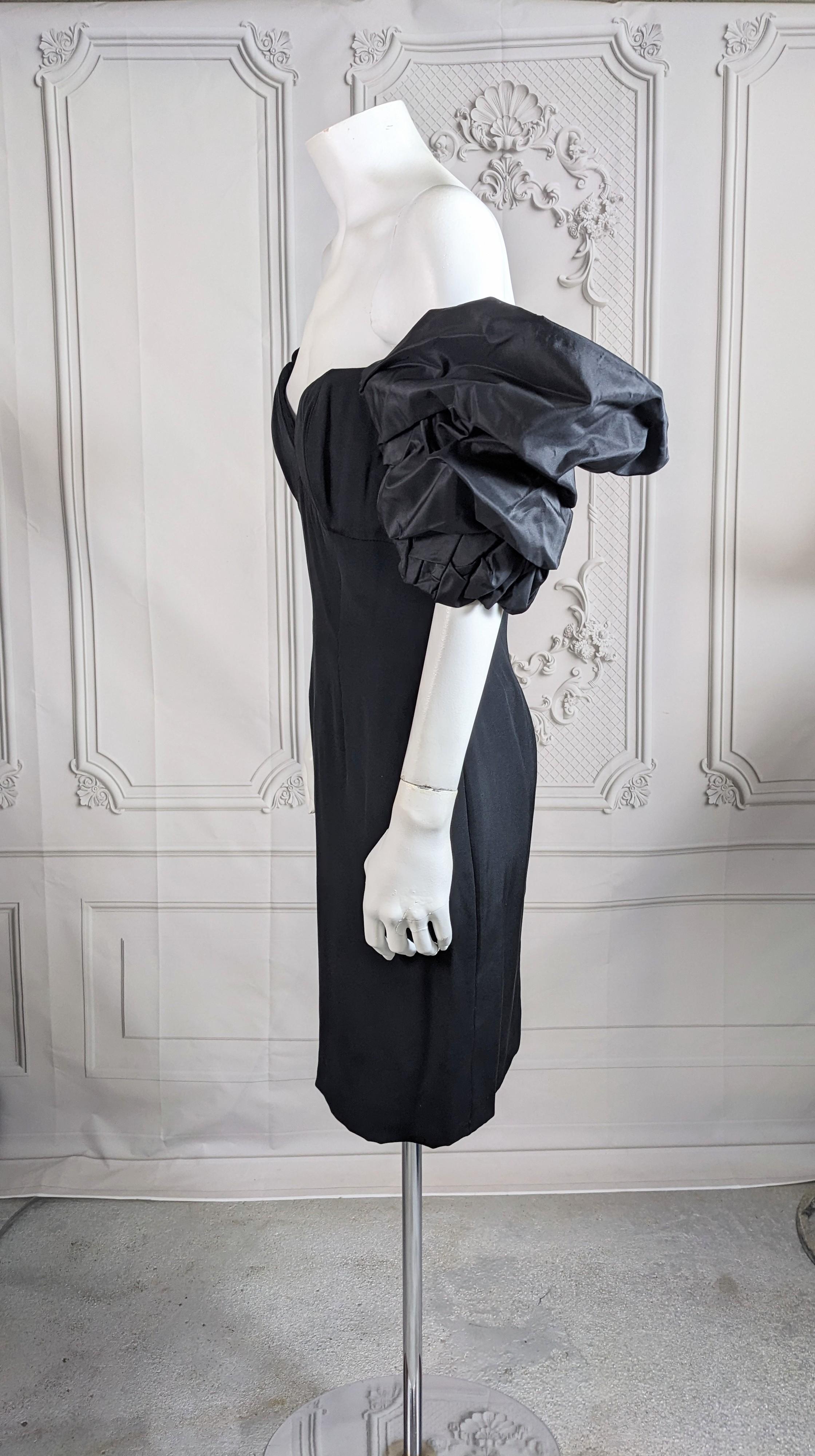 Vicky Tiel, Paris Silk Crepe and Taffeta Strapless Dress For Sale 1