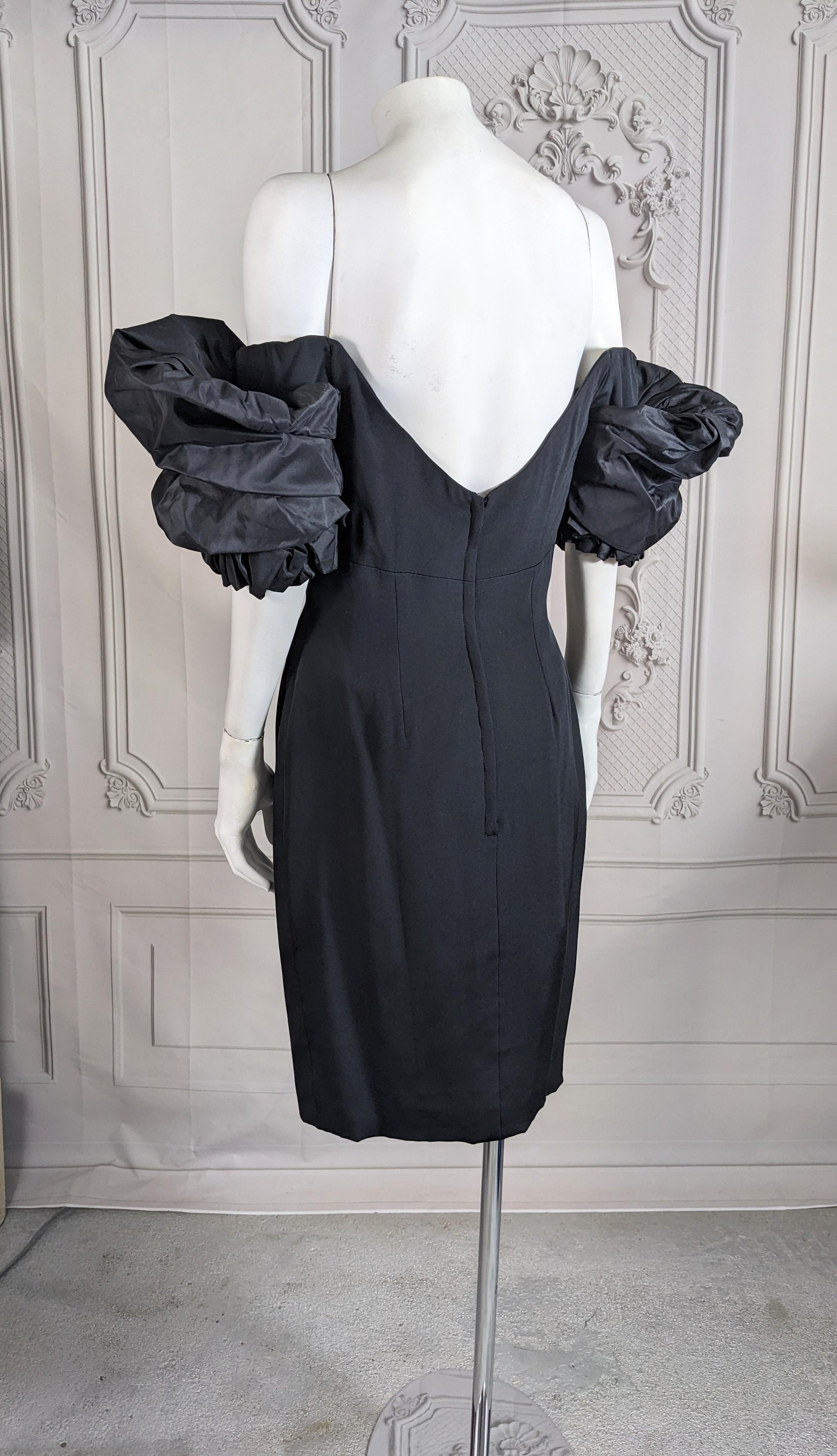 Vicky Tiel, Paris Silk Crepe and Taffeta Strapless Dress For Sale 2