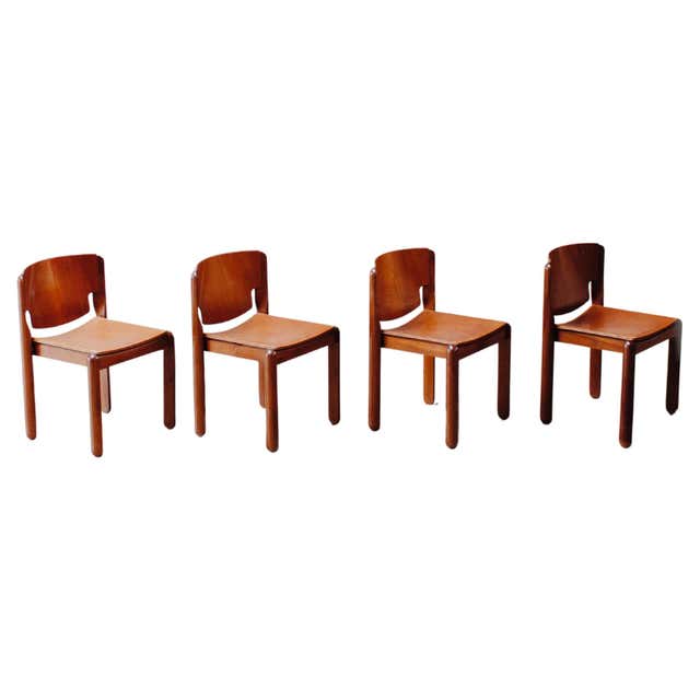 Model 101 dining chairs by Gianfranco Frattini for Cassina, Italy ...