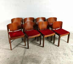 Vico Magistretti 122 Model Chairs for Cassina, 1967