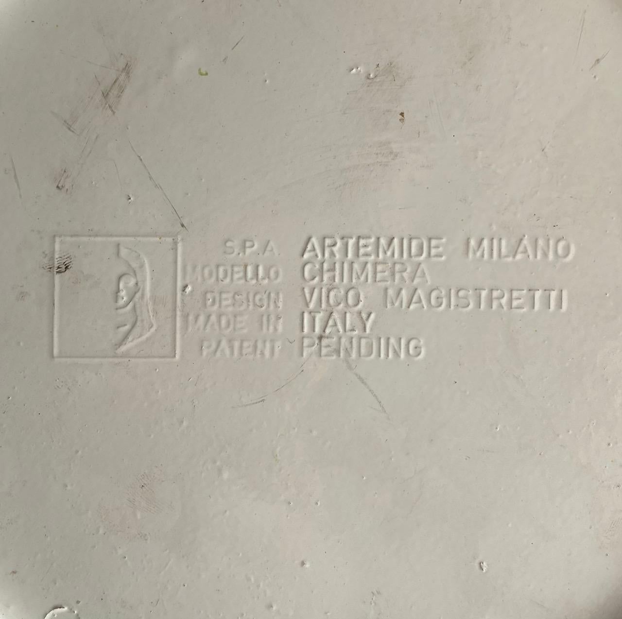 Vico Magistretti, 1ère édition de lampadaire Chimera pour Artemide, Italie, années 1960 en vente 5