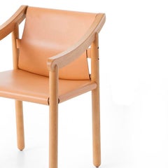 Vico Magistretti 905 Armchair by Cassina, Solid Wood & Cowhide, Italy