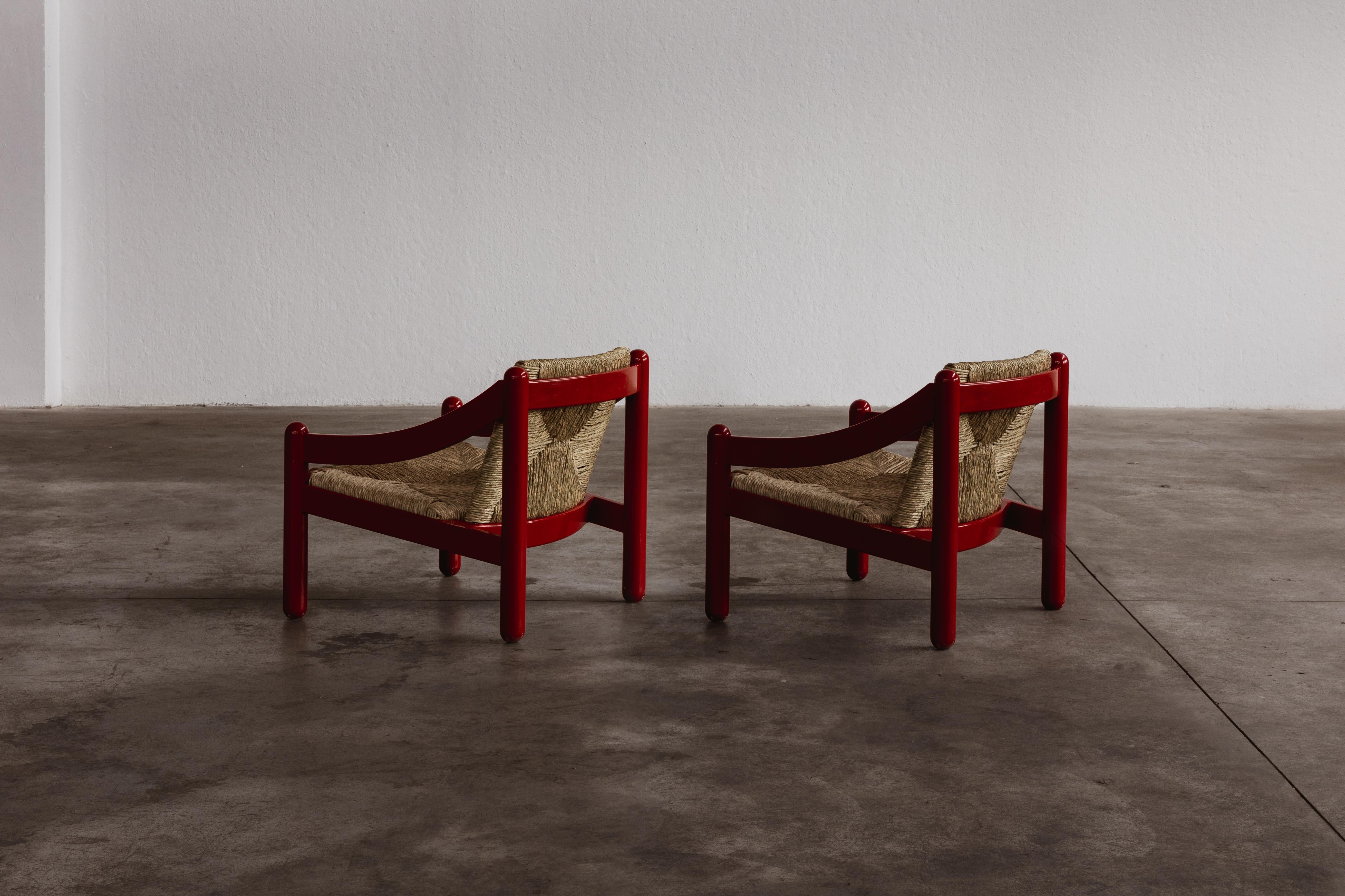 Vico Magistretti 930 „Carimate“ Loungesessel für Cassina, 1960, 2er-Set im Angebot 4
