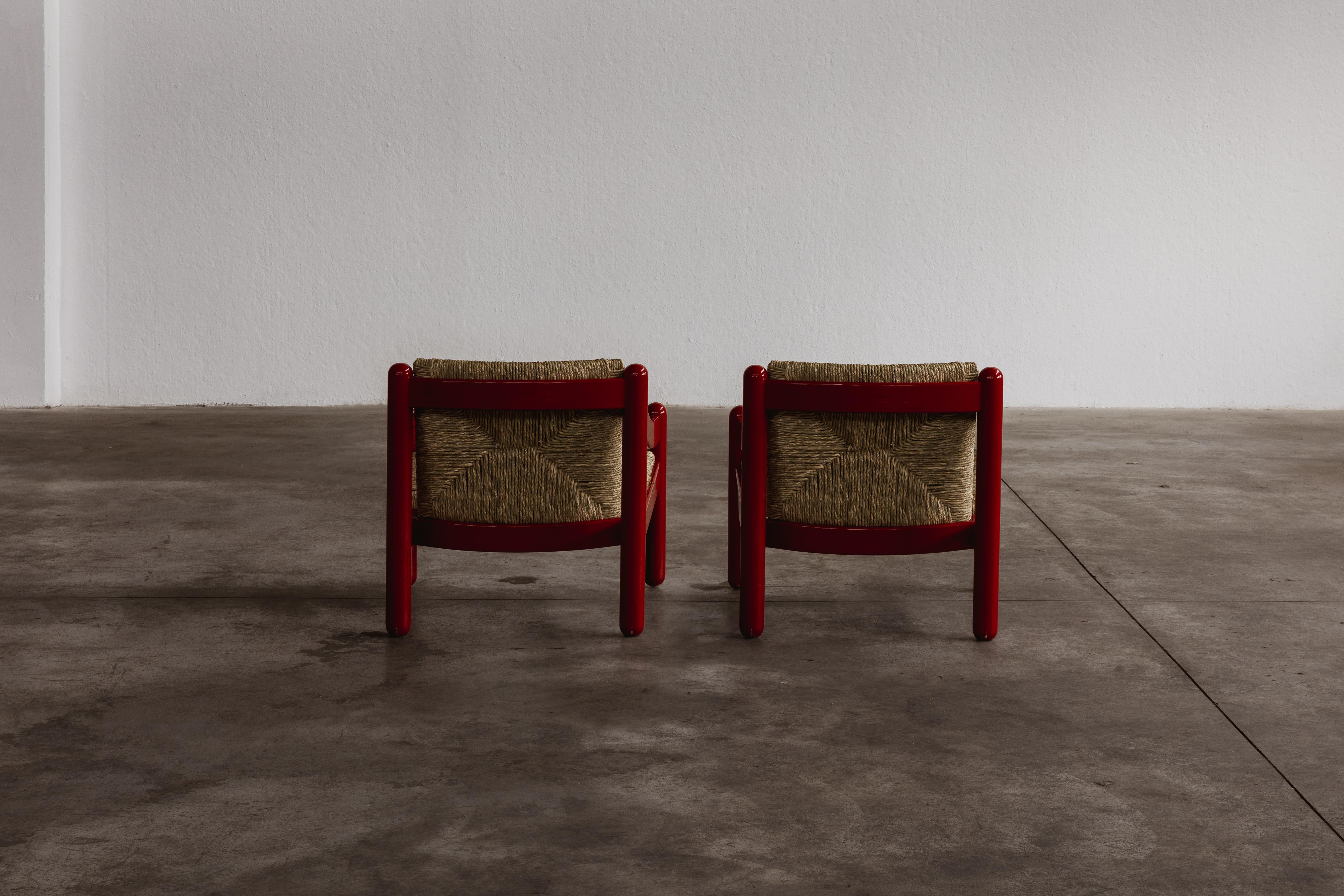 Vico Magistretti 930 „Carimate“ Loungesessel für Cassina, 1960, 2er-Set im Angebot 1