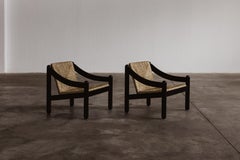 Vico Magistretti 930 "Carimate" Lounge Chairs for Cassina, 1960, Set of 2