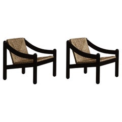 Vico Magistretti 930 "Carimate" Lounge Chairs for Cassina, 1960, Set of 2