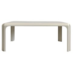 Vintage Vico Magistretti Arcadia White Rectangular Coffee Table by Artemide 1970s