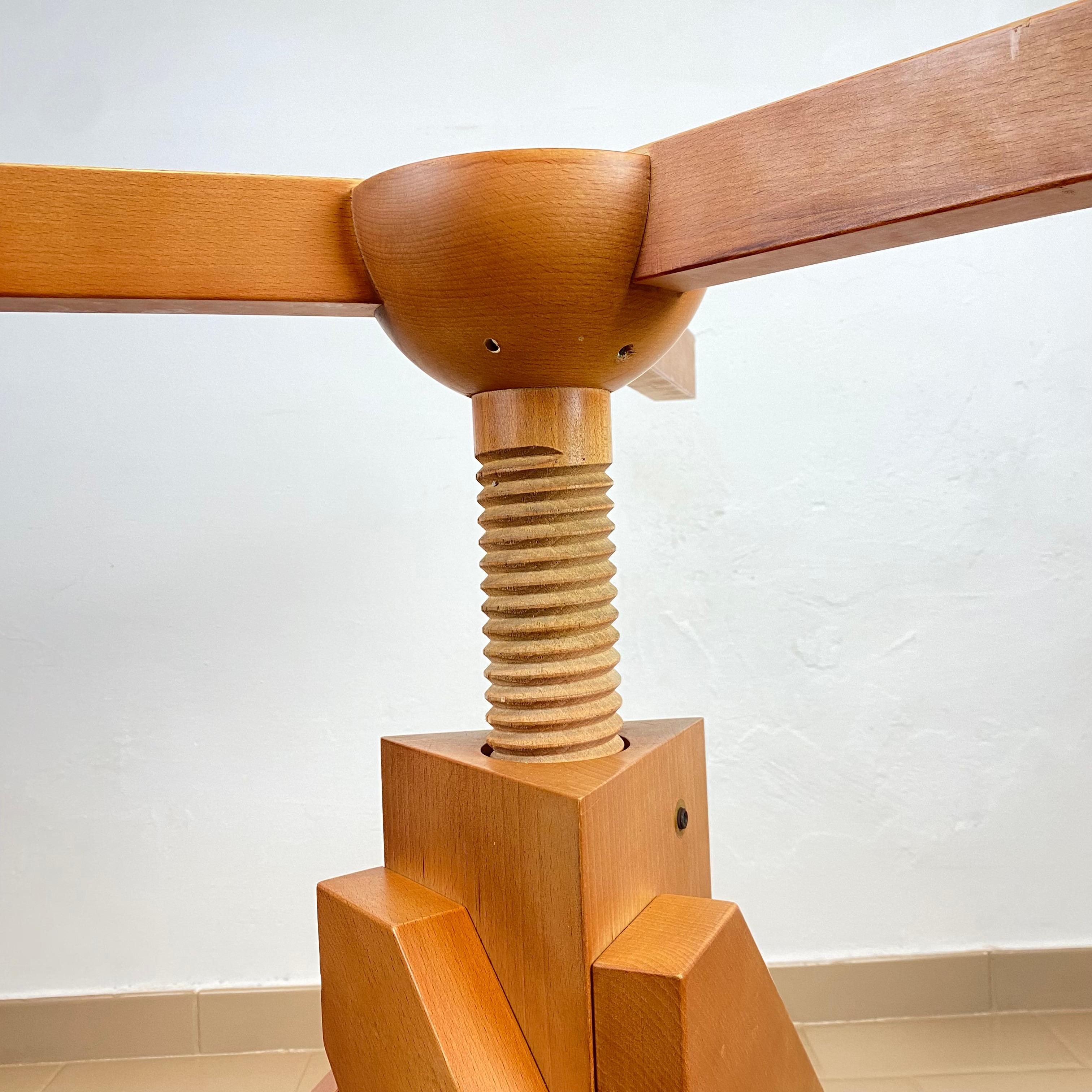 Late 20th Century Vico Magistretti Beech Wood 