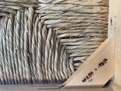 Vico Magistretti Carimate Chair, Beech & Rush, Italy, 1960s