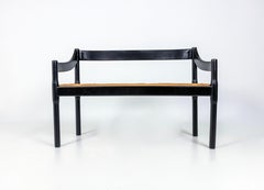 Banco Vico Magistretti "Carimate" para Cassina, Negro, Rush