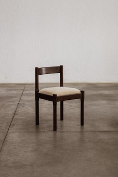 Vico Magistretti "Carimate" Chair for Cassina, Brown Lacquered, 1960