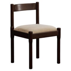 Vico Magistretti "Carimate" Chair for Cassina, Brown Lacquered, 1960