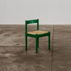 Vico Magistretti "Carimate" Chair for Cassina, Green Lacquered, 1960