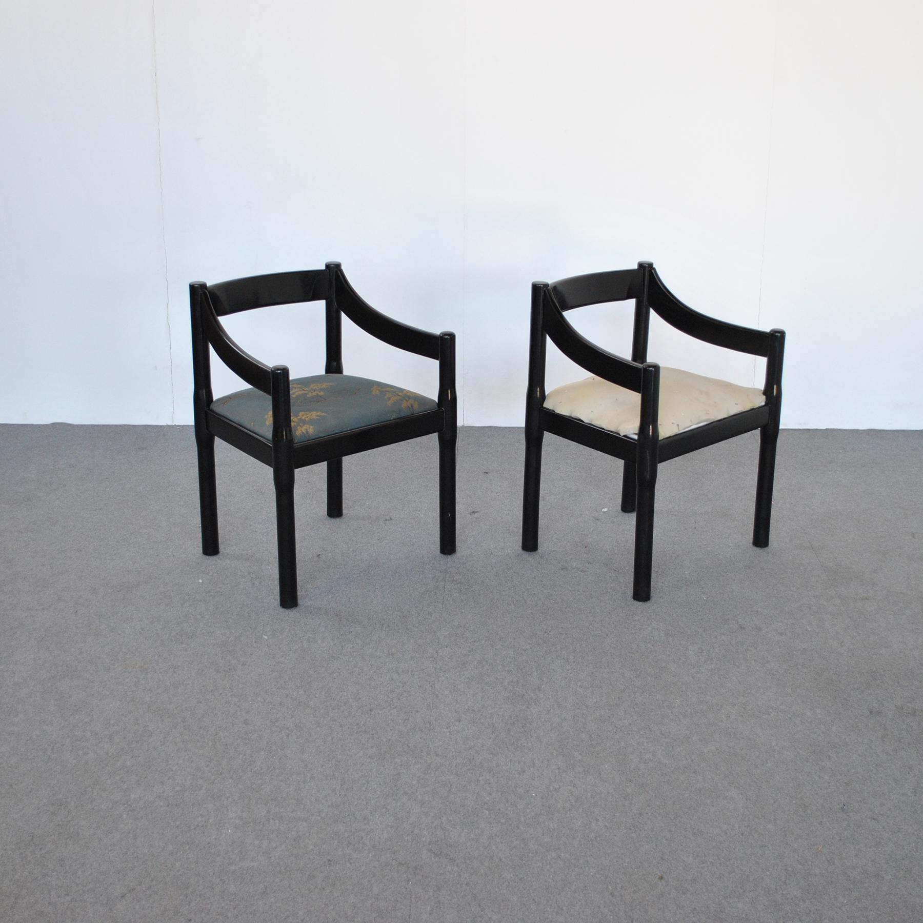 Italian Vico Magistretti Carimate Chairs for Cassina