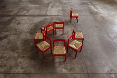 Chaises de salle à manger Carimate de Vico Magistretti pour Cassina, 1960, lot de 8