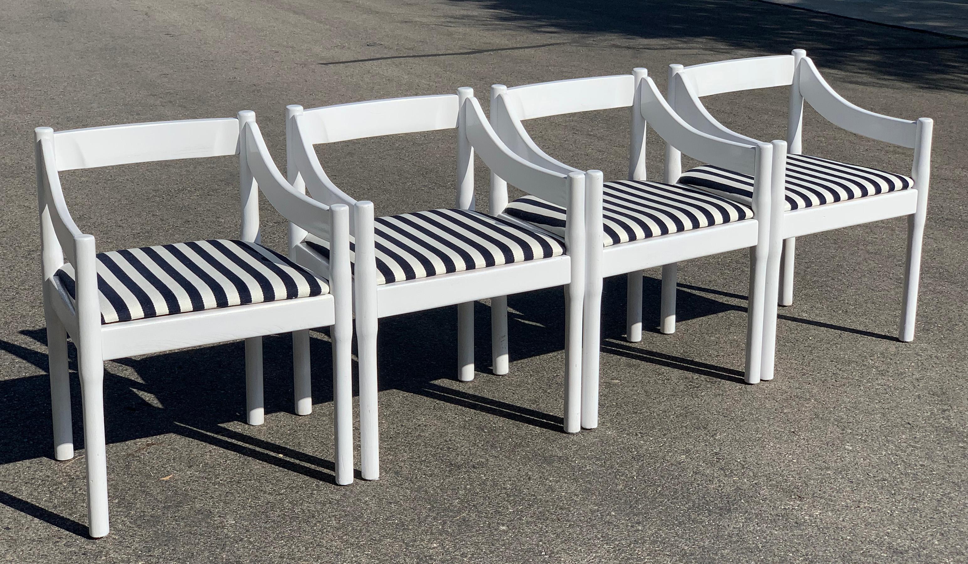 Vico Magistretti Carimate Chairs, Set of 4 In Good Condition In Culver City, CA