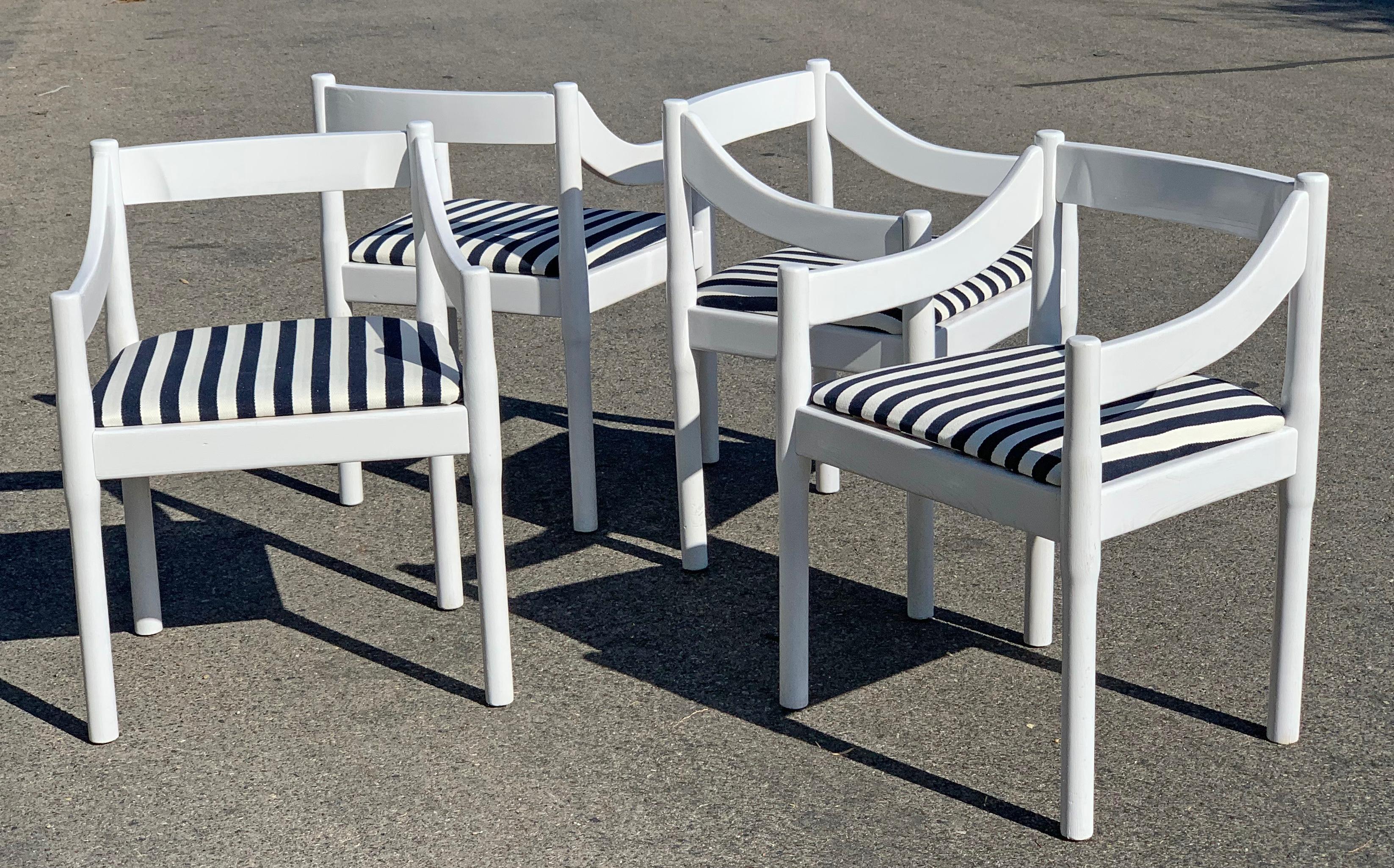 Mid-20th Century Vico Magistretti Carimate Chairs, Set of 4