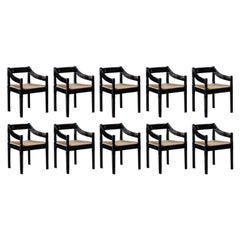 Vico Magistretti "Carimate" per Cassina, 1960, set di 10 sedie da pranzo
