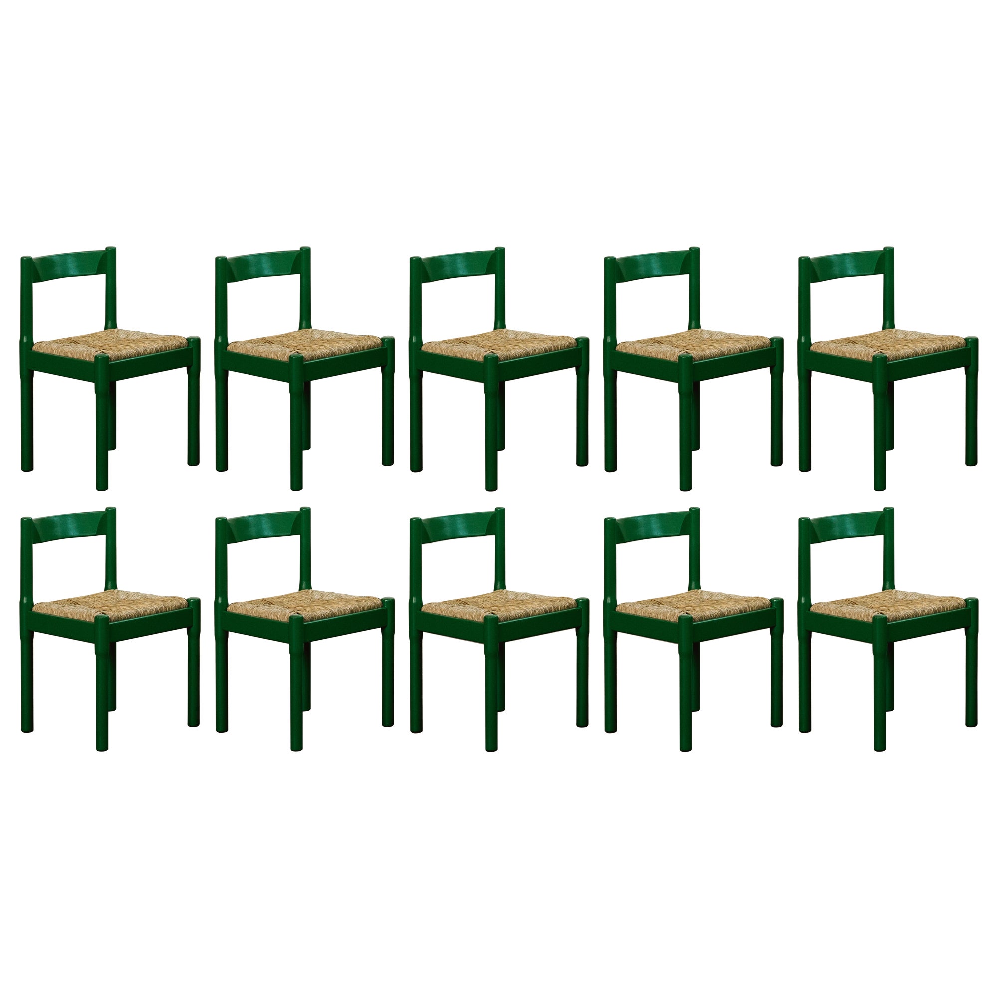 Esszimmerstühle „Carimate“ von Vico Magistretti für Cassina, 1960, 10er-Set