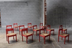 Vico Magistretti "Carimate" Dining Chairs for Cassina, 1960, Set of 12