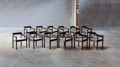 Chaises de salle à manger Carimate de Vico Magistretti pour Cassina, 1960, lot de 12
