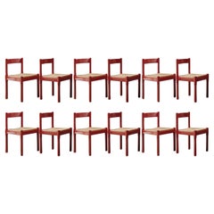 Vico Magistretti "Carimate" Dining Chairs for Cassina, 1960, Set of 12