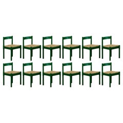 Vico Magistretti Sillas de comedor "Carimate" para Cassina, 1960, Juego de 12