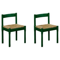 Vico Magistretti "Carimate" Dining Chairs for Cassina, 1960, Set of 2