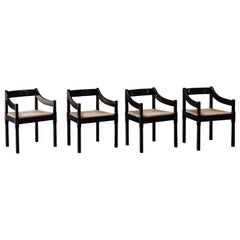 Vico Magistretti "Carimate" Dining Chairs for Cassina, 1960, Set of 4