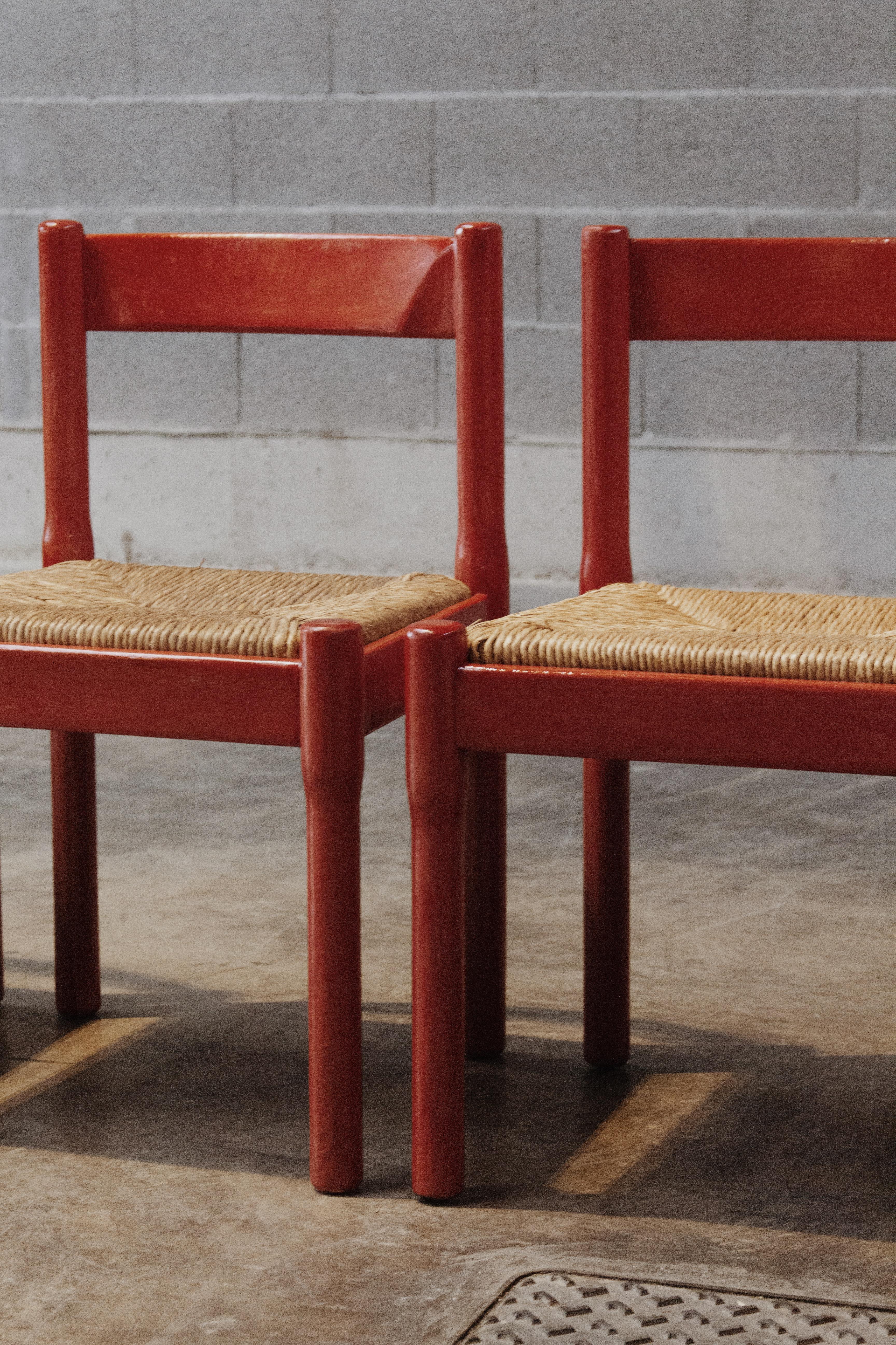 Chaises de salle à manger Carimate de Vico Magistretti pour Cassina, 1960, lot de 6 en vente 1