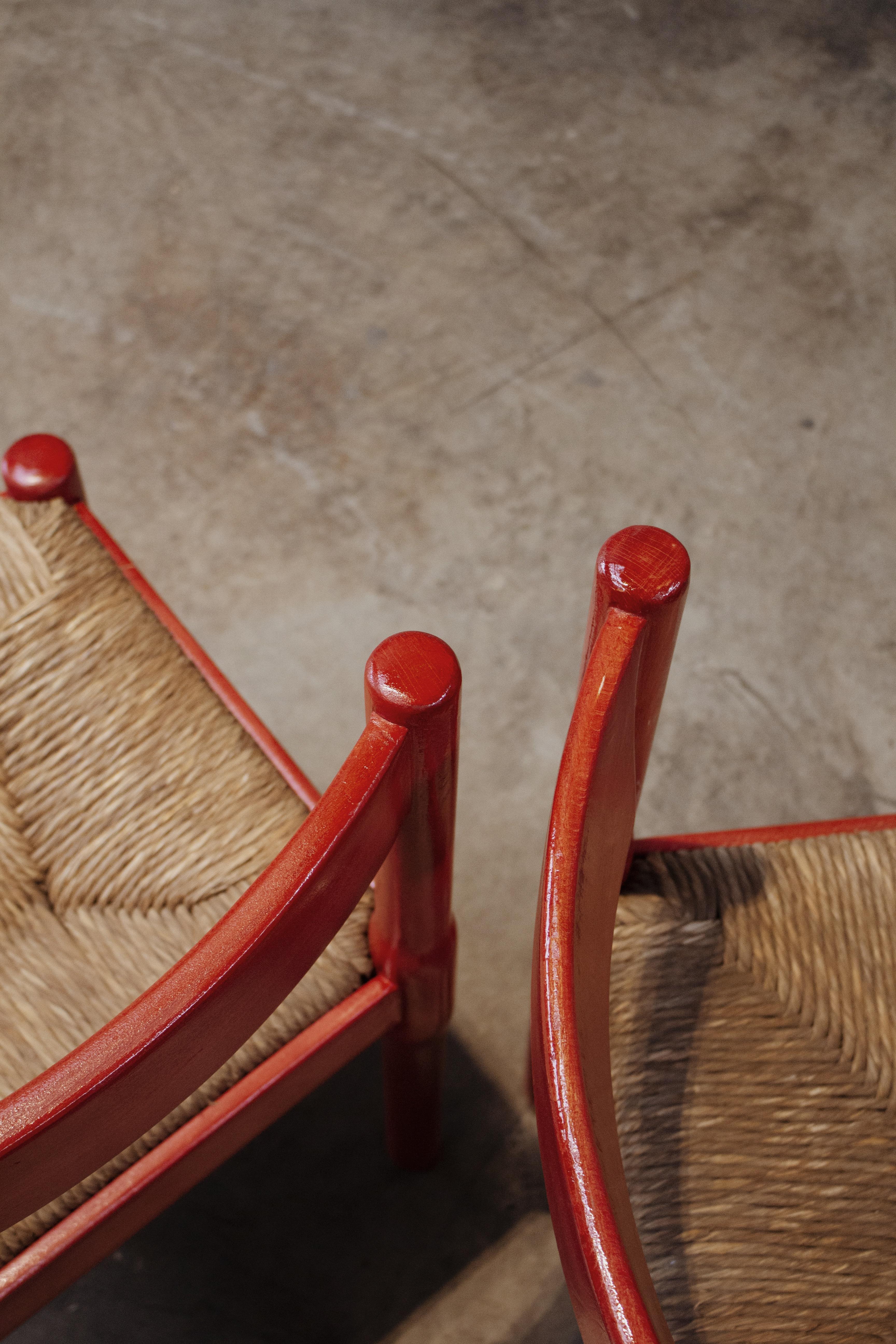 Esszimmerstühle „Carimate“ von Vico Magistretti für Cassina, 1960, 6er-Set im Angebot 8