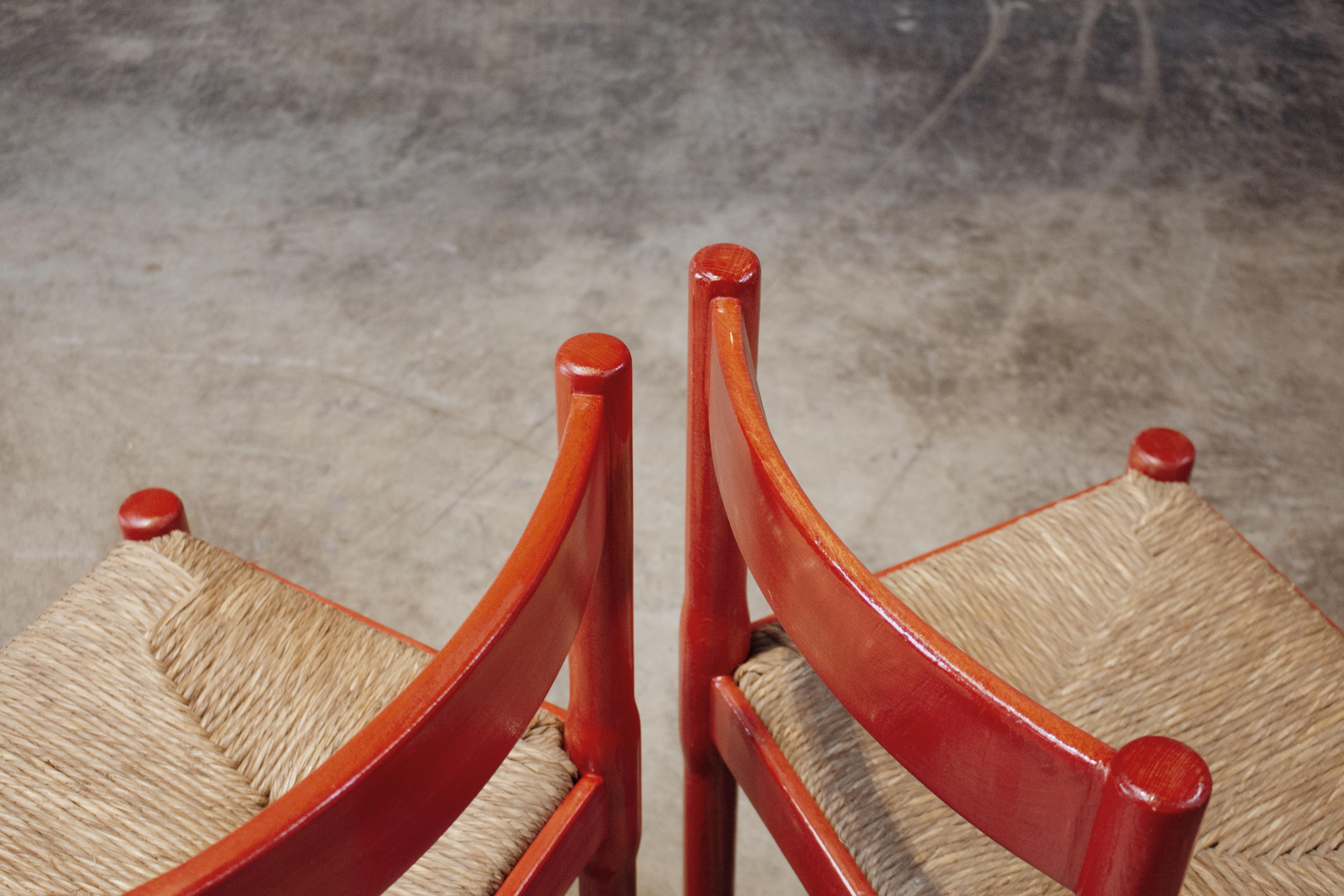 italien Chaises de salle à manger Carimate de Vico Magistretti pour Cassina, 1960, lot de 6 en vente