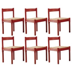 Esszimmerstühle „Carimate“ von Vico Magistretti für Cassina, 1960, 6er-Set
