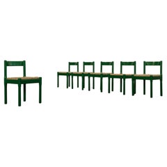 Vico Magistretti "Carimate" Dining Chairs for Cassina, 1960, Set of 6