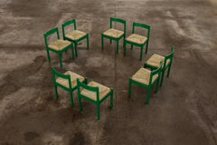 Vico Magistretti "Carimate" Dining Chairs for Cassina, 1960, Set of 10