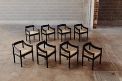 Vico Magistretti "Carimate" Dining Chairs for Cassina, 1960, Set of 8