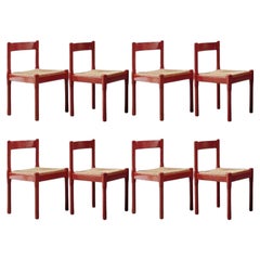 Esszimmerstühle „Carimate“ von Vico Magistretti für Cassina, 1960, 8er-Set