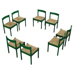 Vico Magistretti "Carimate" Dining Chairs for Cassina, 1960, Set of 10