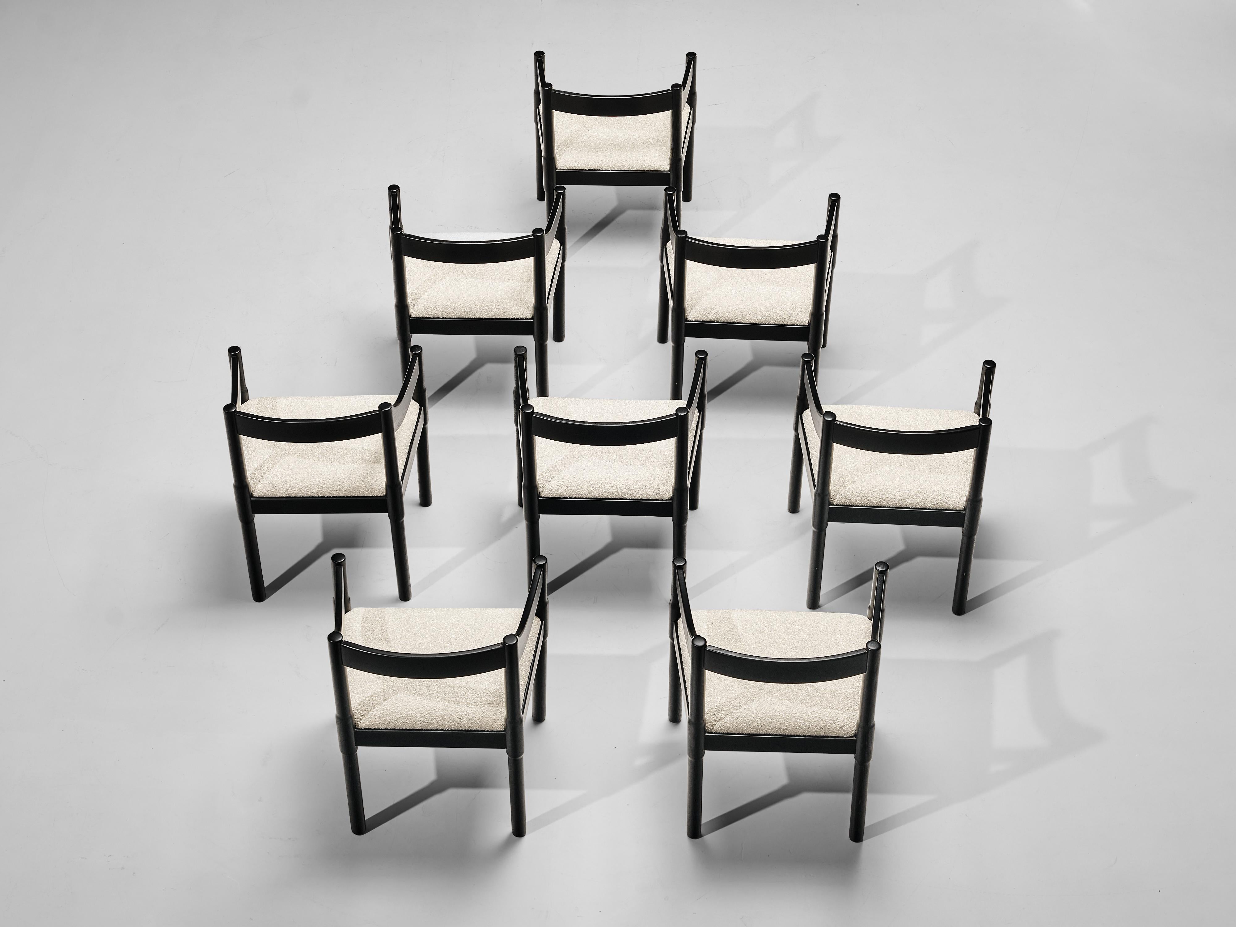 Vico Magistretti ‘Carimate’ Dining Chairs in Lacquered Beech 3